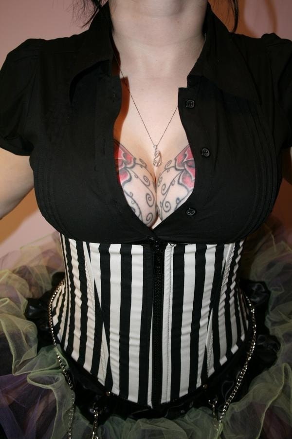The Sinister Circus Striped Waist Cincher