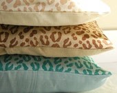 Beach Leopard Print Linen Pillow case