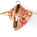 Going Hunting - Red and Camel - modern  jersey hand printed circle scarf - by Bark Decor