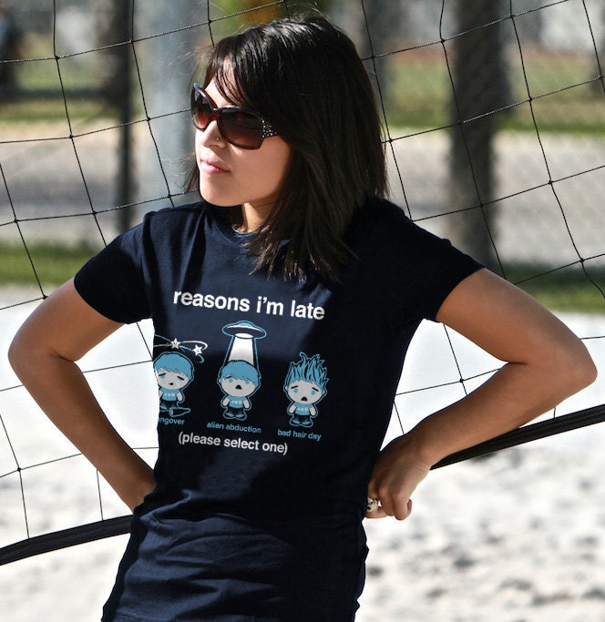 Sorry I'm Late Tee - Mens & Womens Sizes Small-2XL Available