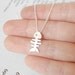 sterling silver fish bone necklace, handmade in the UK