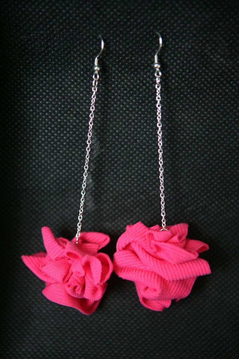 Fabric Remnant Drop Earrings