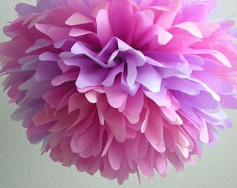 Jem ... 1 tissue paper pom // wedding diy // birthday // princess party // bachelorette party // festive paper decorations