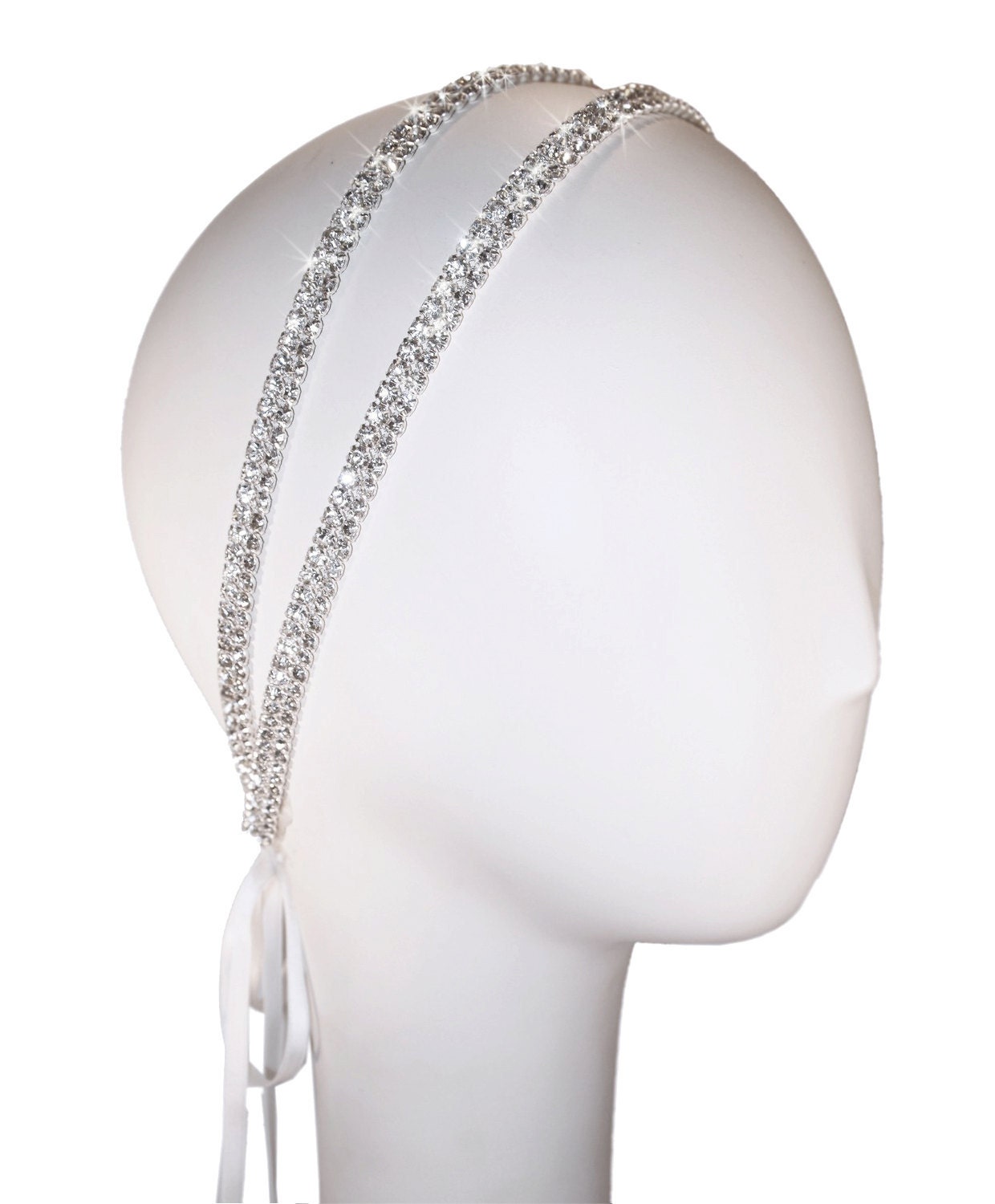 Coy Double Band Crystal Headband