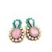 One of a Kind Earrings- Hand Dyed Vintage Crystal Bubbles- Chelsea