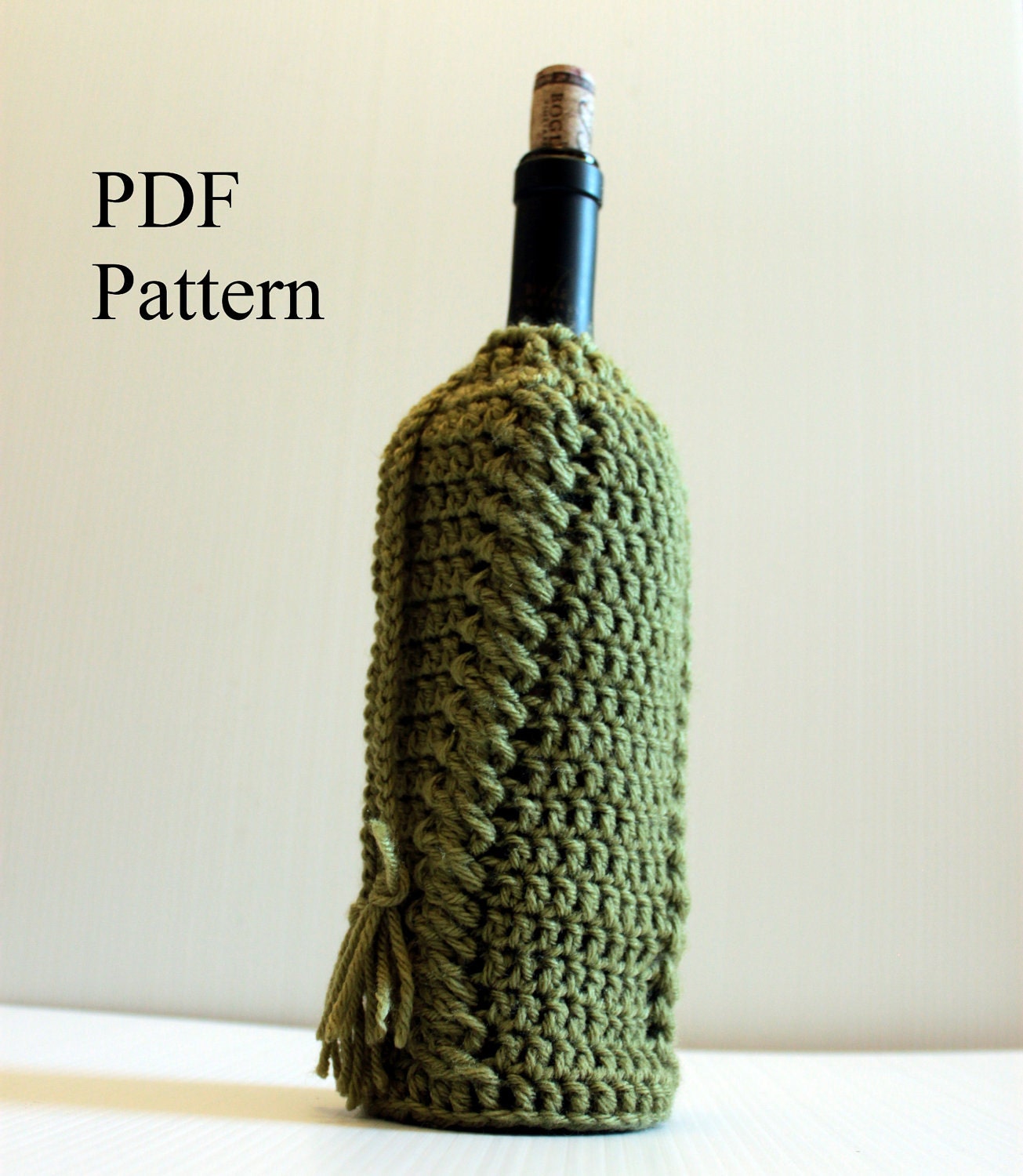 Crochet Pattern: Cable Wine Bottle Sweater