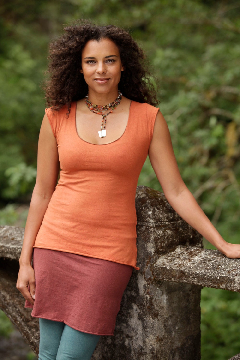 Stretch Hemp Cap Sleeve Tee (hemp/organic cotton)