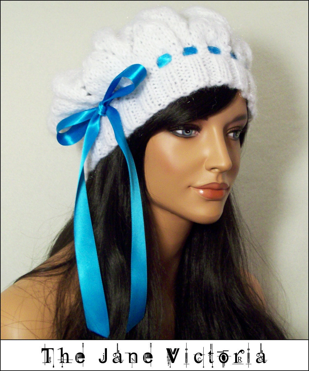 READY TO SHIP Frost Bonnet, Gilraen Celebrindal, White Frost