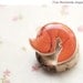 Fox brooch - Cute animal brooch - Animal jewelry (BH010)