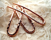 TriForce Hammered Copper Pins ( 3 inch)