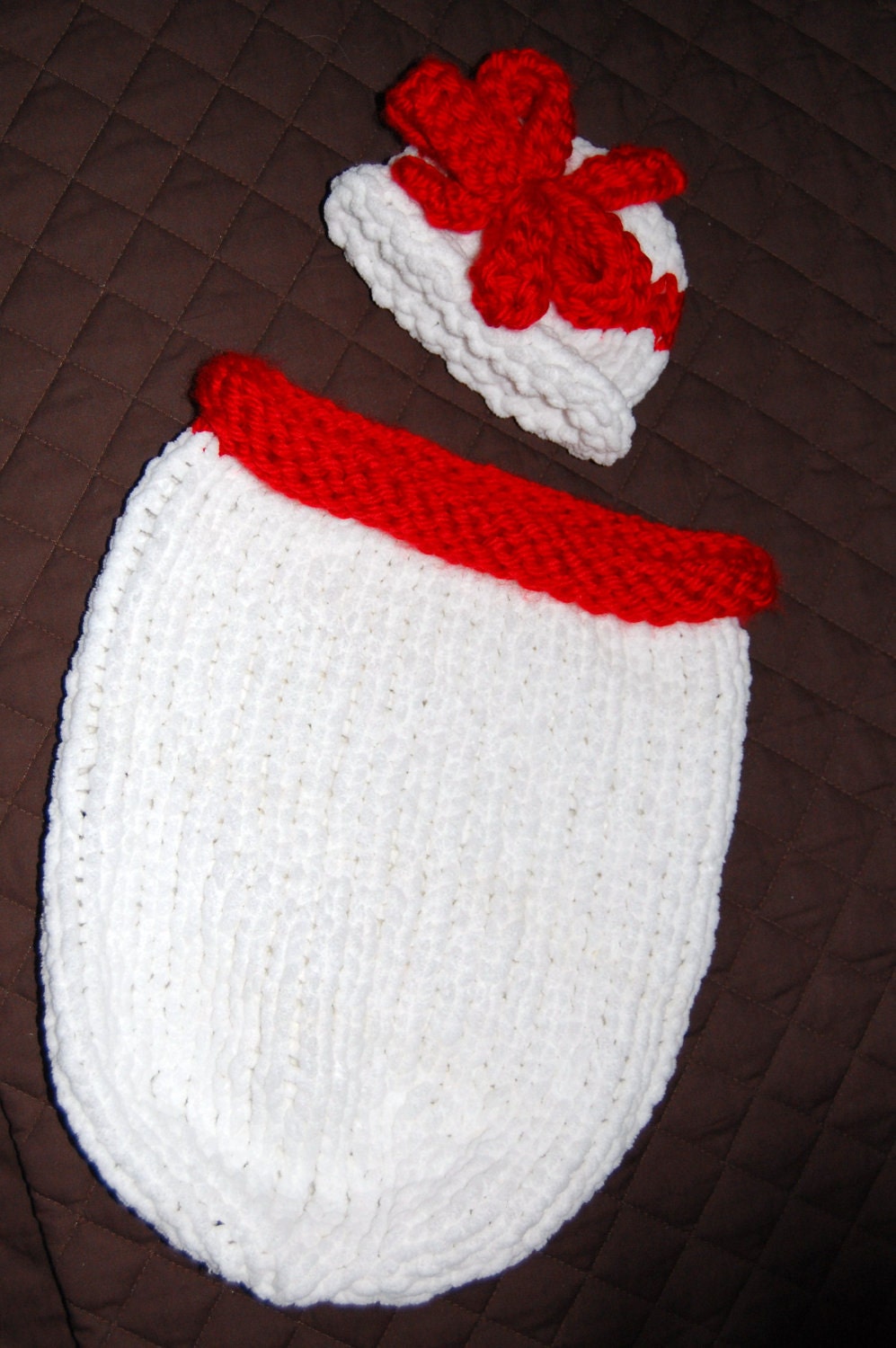 Knit Holiday Cocoon and Hat Pattern