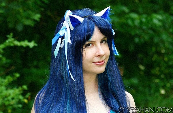 Cute Cosplay Fox / Wolf Ears with Accents - for Party, Clubbing, Fun, Costume