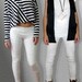 Bottoms Leggings Pants Geometrically Paneled White Pants