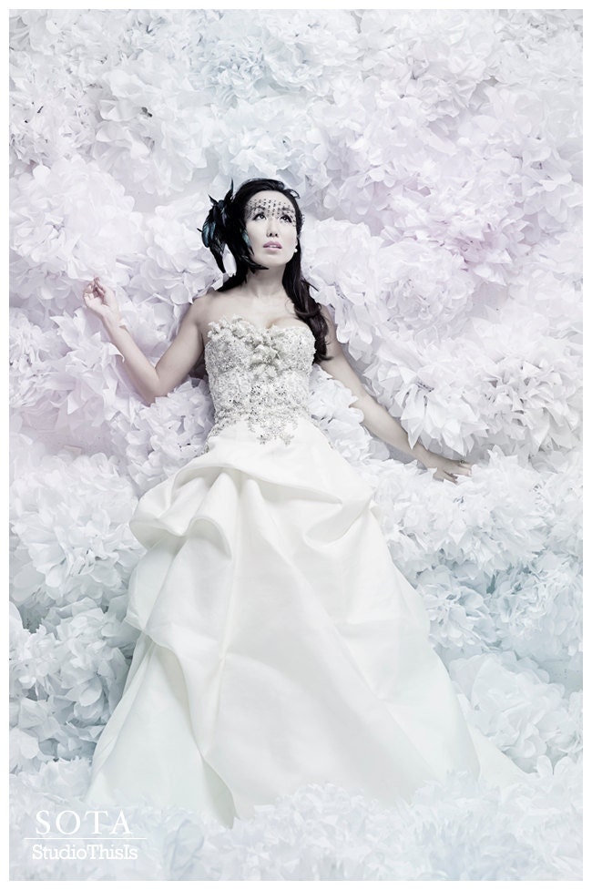 16 Large Tissue Paper Poms DIY Kit - Pick Your Colors - Bridal Photoshoot Backdrop - Photobooth - As Seen in Portlandia Season 2 Il_570xn