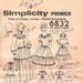 Vintage 1960's Rockabilly Squaredancing Dress or Prairie Costume with Cincher Simplicity Sewing Pattern 6832Uncut Bust 36