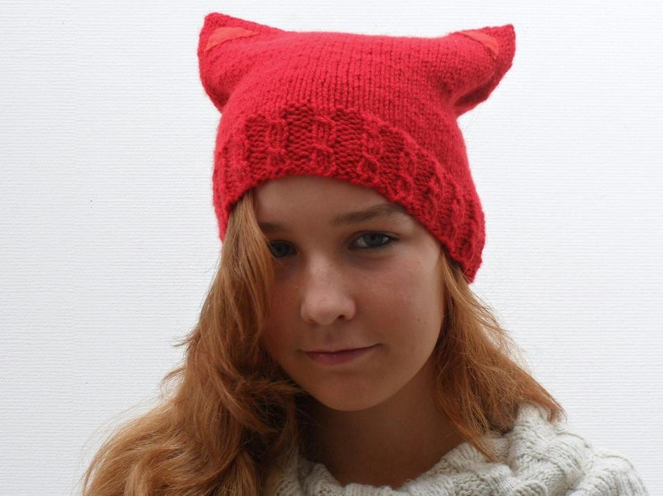 Knitted Cat Hat