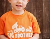 I'm the BIG Brother Toddler Shirt, Ink Free, Sizes 12m to 6, High Quality Tshirt, click for more colors