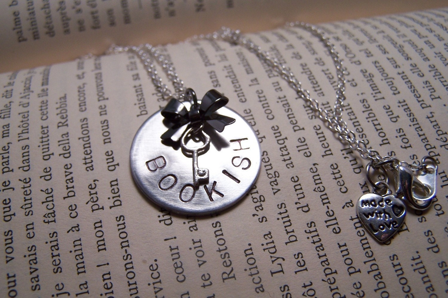Bookish Necklace for Book Lovers