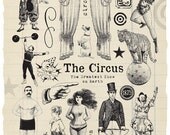 Vintage Circus Rubber Stamp Collection