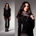 Long, asymmetrical jacket in organic cotton and hemp with oversize collar, pocket - Joan Jacket - military inspired - made to order