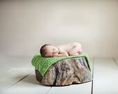 Chunky Mini Blanket in Grass 28x18 inches