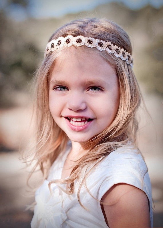 DAISY - Flower Girl Halo Headband