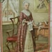 George and Martha Washington and Soldiers - Victorian Card Scrap - 1800's