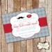 DIY Printable Invitation - Mustache Gender Reveal Baby Shower Invitation, Party Invitation....by Maxim Creative Invites