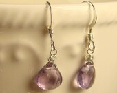 divine. sweet amethyst drops earrings // february birthstone // bridal bridesmaid wedding