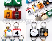 WHOLESALE -  50 Pieces Icon Felt Keychains - FREE SHIPPING