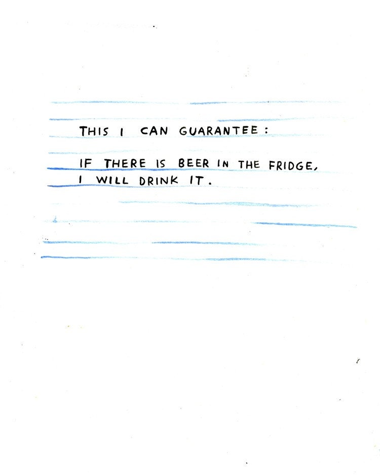 Beer In the Fridge - Print -