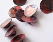 Individual hand-crafted copper button - 1.5 cm/ 0.6 inch - other sizes available