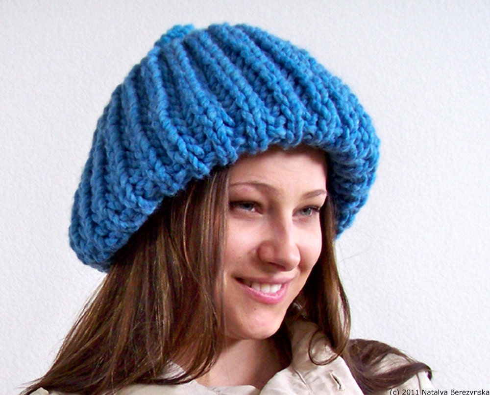 blue winter hat