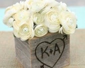 Rustic Barn Wood Planter Vase Wedding Shabby Chic Personalized (item E10528)