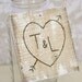 Personalized Wedding Centerpiece Charm Rustic Shabby Chic Vintage Decor