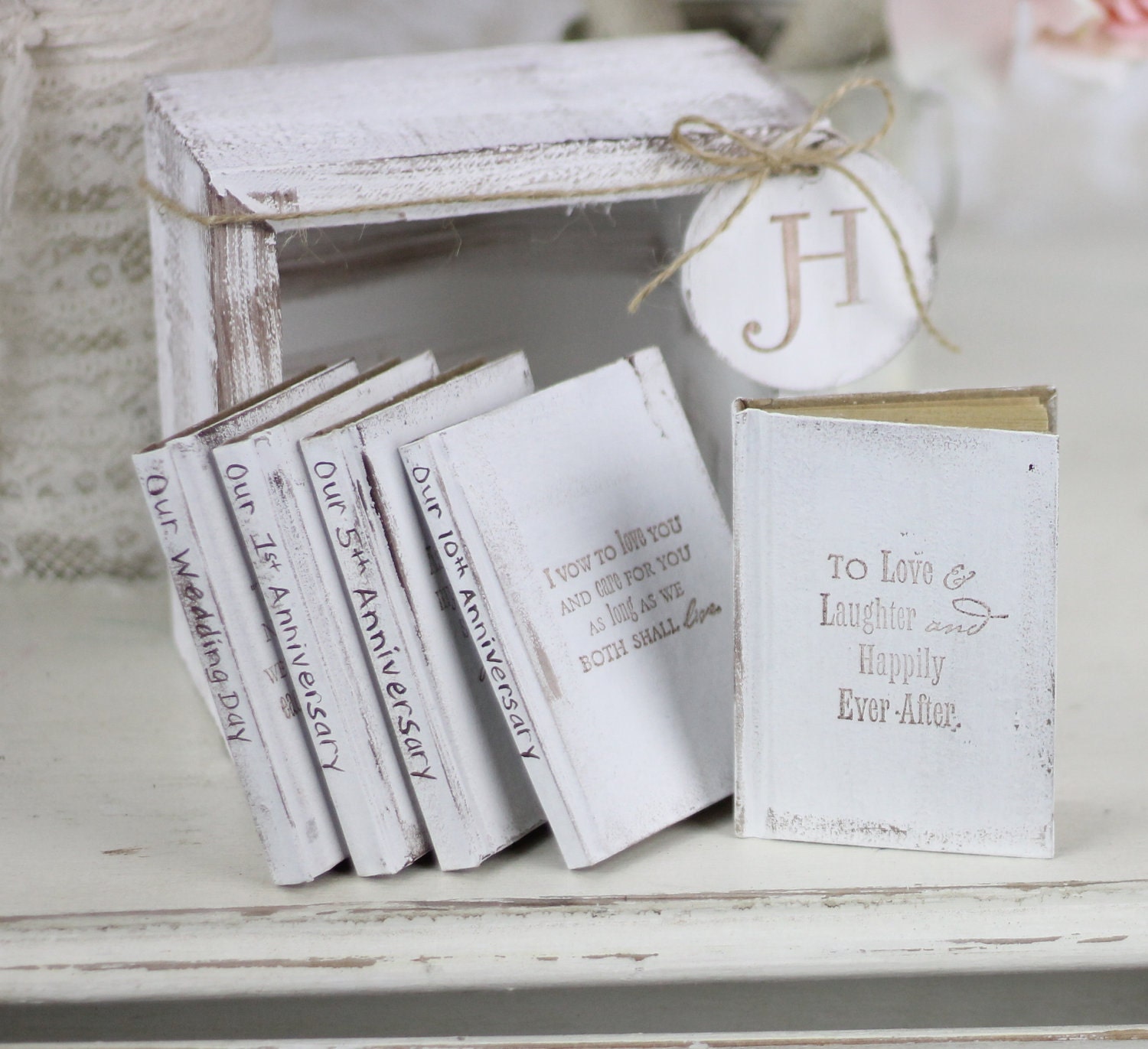 Bridal Shower Guest Book Shabby Chic Wedding
