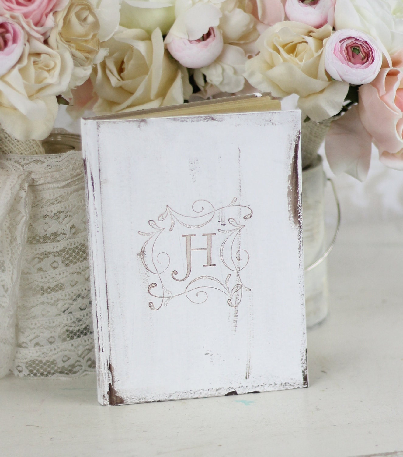 Bridal Shower Guest Book Shabby Chic Decor