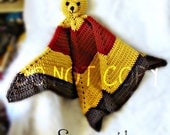 Bear Toy Blankie Crochet Pattern PDF 574