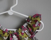 18-24 month Butterfly Sleeve Dress in colorful damask print