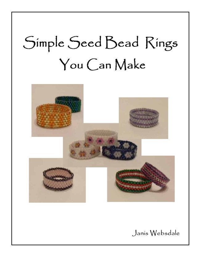 Simple Seed Bead Rings You Can Make - Instant Downloadable Tutorial PDF or ePub
