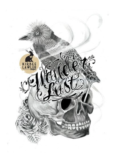 Wanderlust...open edition A4 Art Print