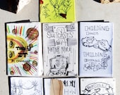 6-pack mini zines / Fun Pocket Gift / Valentines Day Gift
