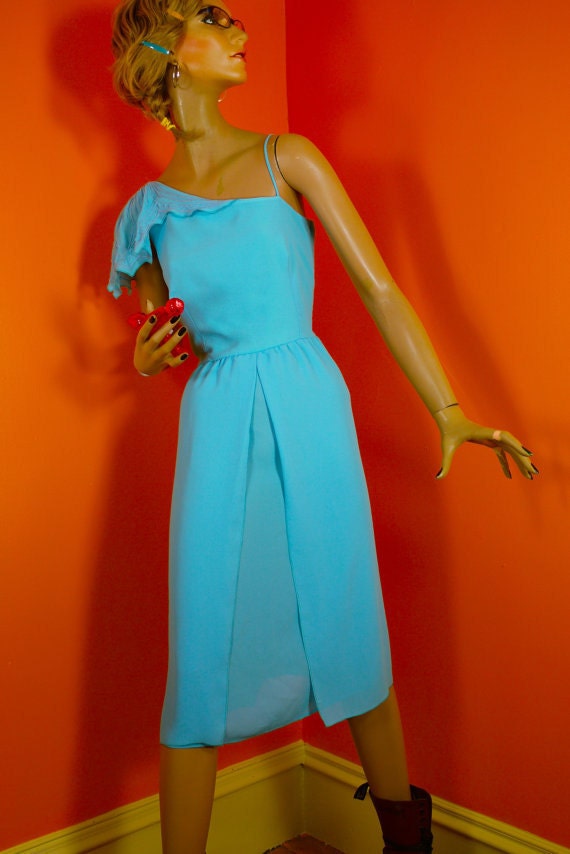 Vintage Australian Disco Dress by Purple Patch 1970s