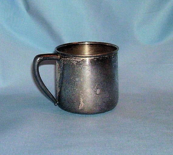 BABY CUP Vintage Silver Plate by OurTreasures on Etsy