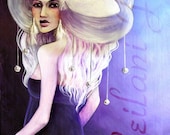 SVANA 8x10 Limited Signed Violet Swan Lowbrow Fashion Art Print by Leilani Joy