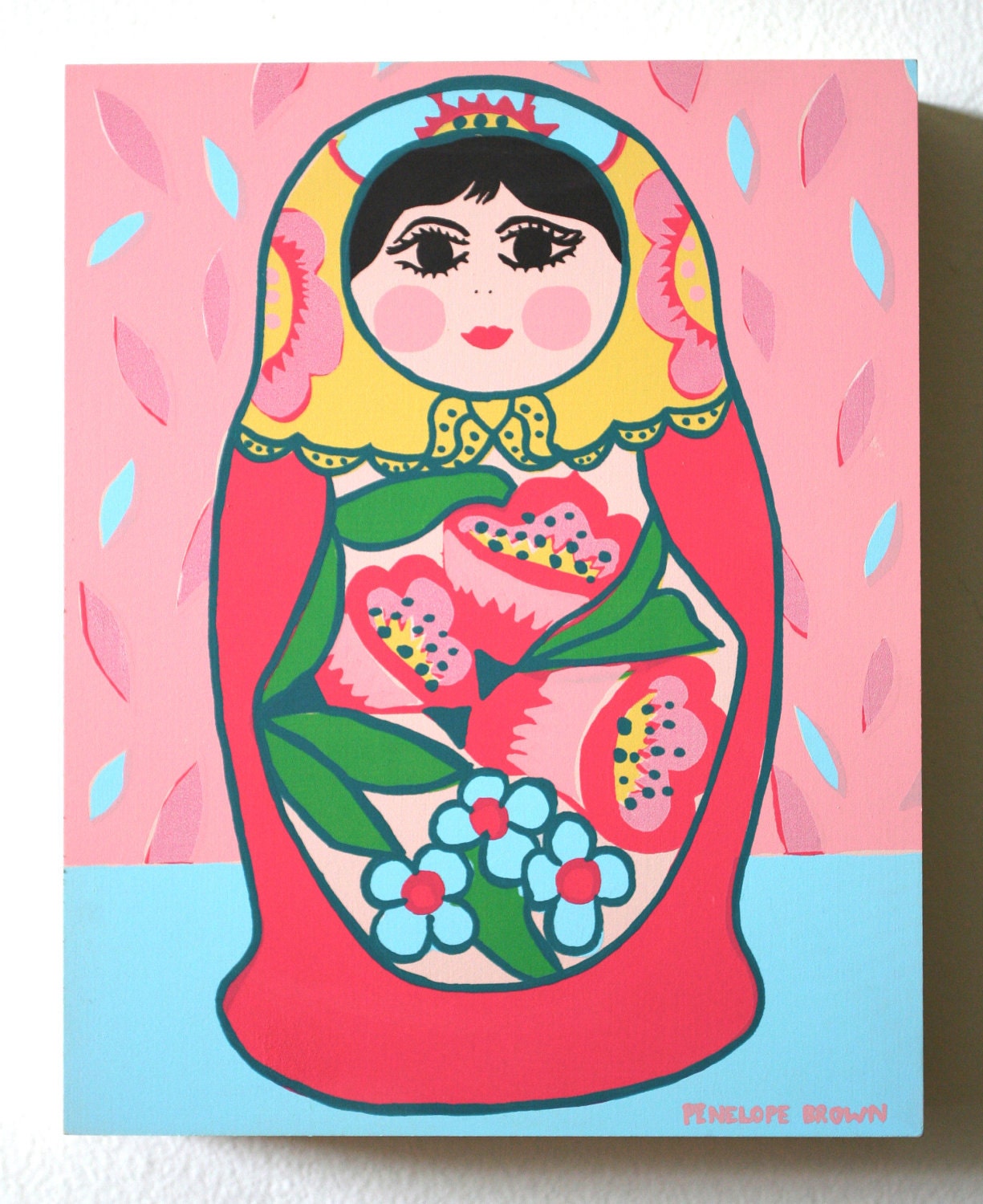 Russian Doll  8 x 10 x 1.5 in.