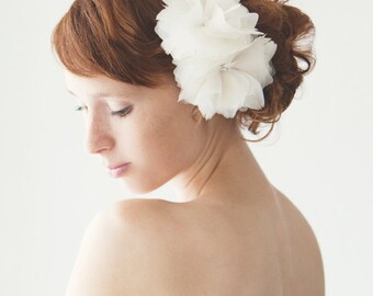 Frozen Whisper - Bridal Hair piece - Made to Order