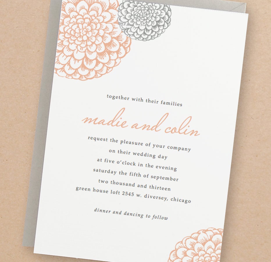 Instant Download - Blooms - DIY Wedding Invitation Templates