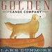 CUSTOMIZE Golden Dog Canoe Company Golden Retriever Canoe Ride Graphic Art Giclee Print 12x12 Signed