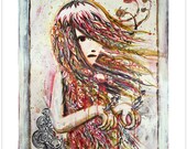 Garden Zombie, Limited Edition Emily The Strange Art Print